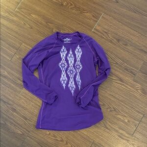 Medium Purple Snow Angel Long Sleeve